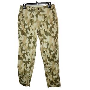 GAP Size 4 Straight Khaki High Rise Camouflage Pants
